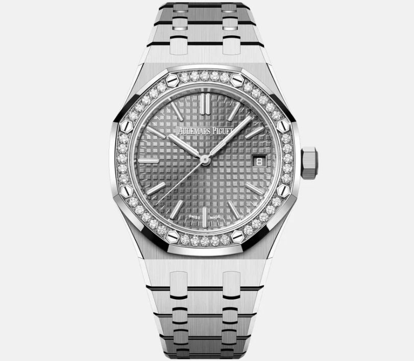 Audemars Piguet Royal Oak Selfwinding 37mm Diamond Bezel Grey Dial (Pre Owned)