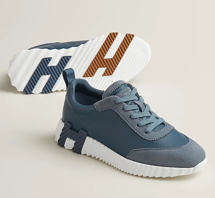 Hermès Bouncing Sneaker Sport Goatskin Bleu Mer