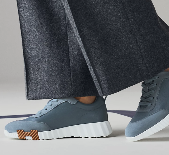 Hermès Bouncing Sneaker Sport Goatskin Bleu Mer