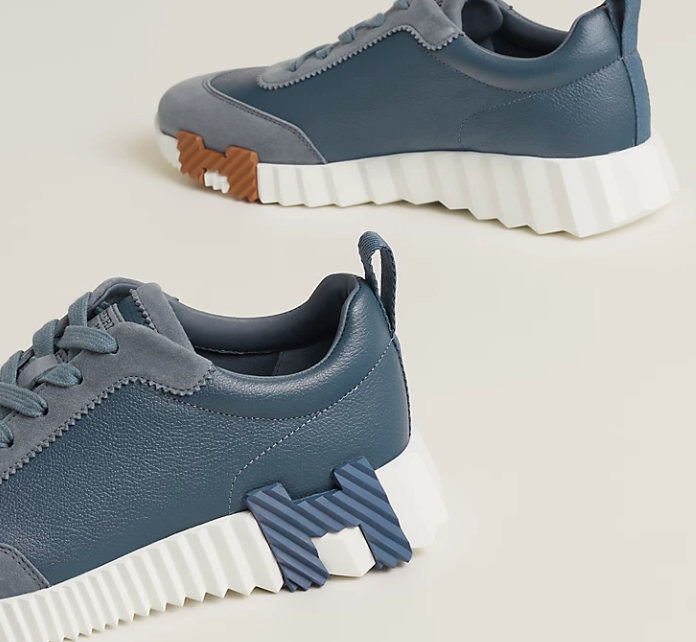 Hermès Bouncing Sneaker Sport Goatskin Bleu Mer