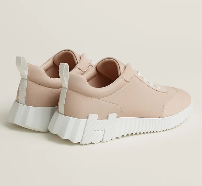 Hermès Bouncing Sneaker Sport Goatskin Rose Palomino