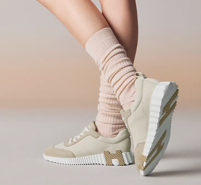 Hermès Bouncing Sneaker Sport Goatskin Beige