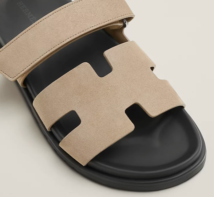Hermès Chypre Sandal Suede Goatskin Beige Sable