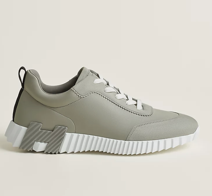 Hermès Bouncing Men’s Sneakers Gris Arctique Calfskin