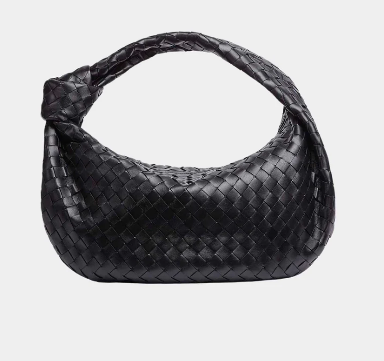 Bottega Veneta Large Jodie Intrecciato Shoulder Bag Black