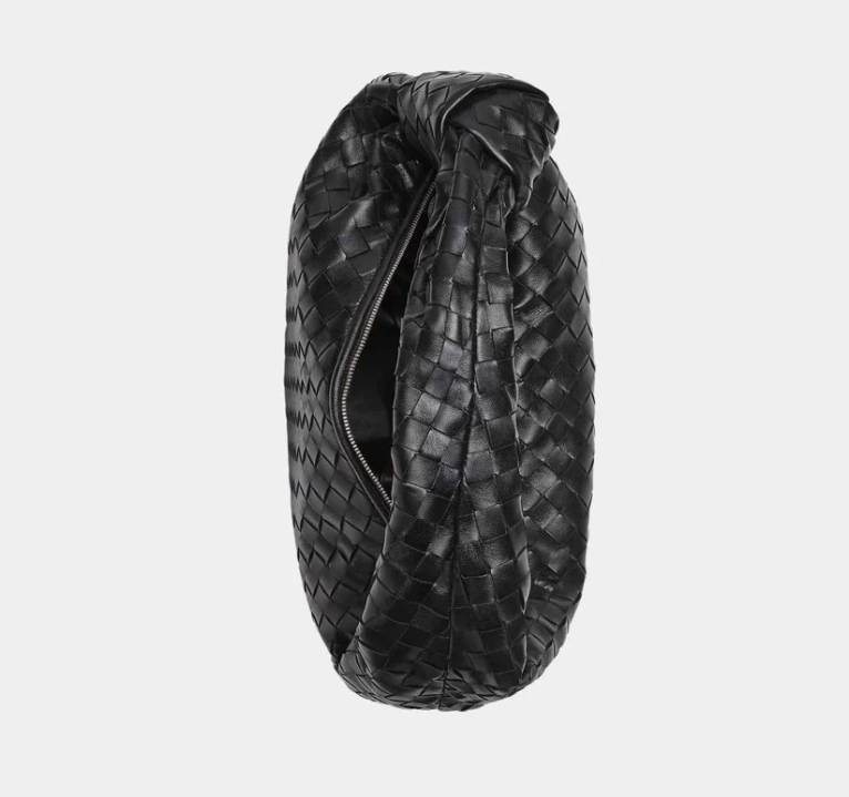 Bottega Veneta Large Jodie Intrecciato Shoulder Bag Black