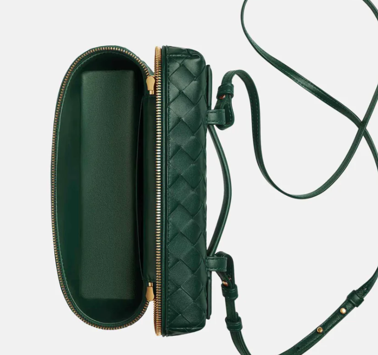 Bottega Veneta Bang Bang Intrecciato Vanity Case Emerald