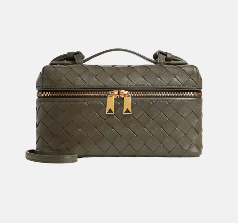 Bottega Veneta Bang Bang Intrecciato Vanity Case Cypress