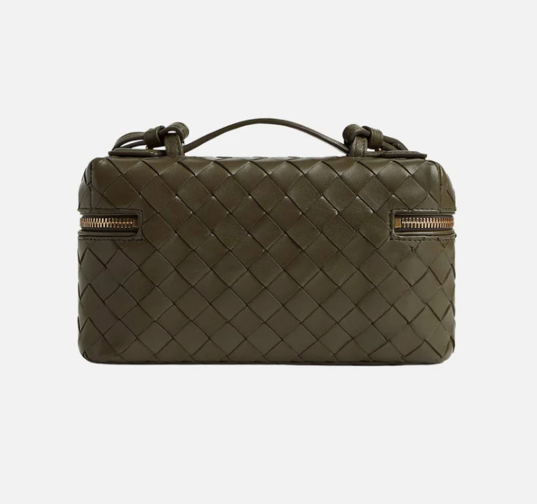 Bottega Veneta Bang Bang Intrecciato Vanity Case Cypress