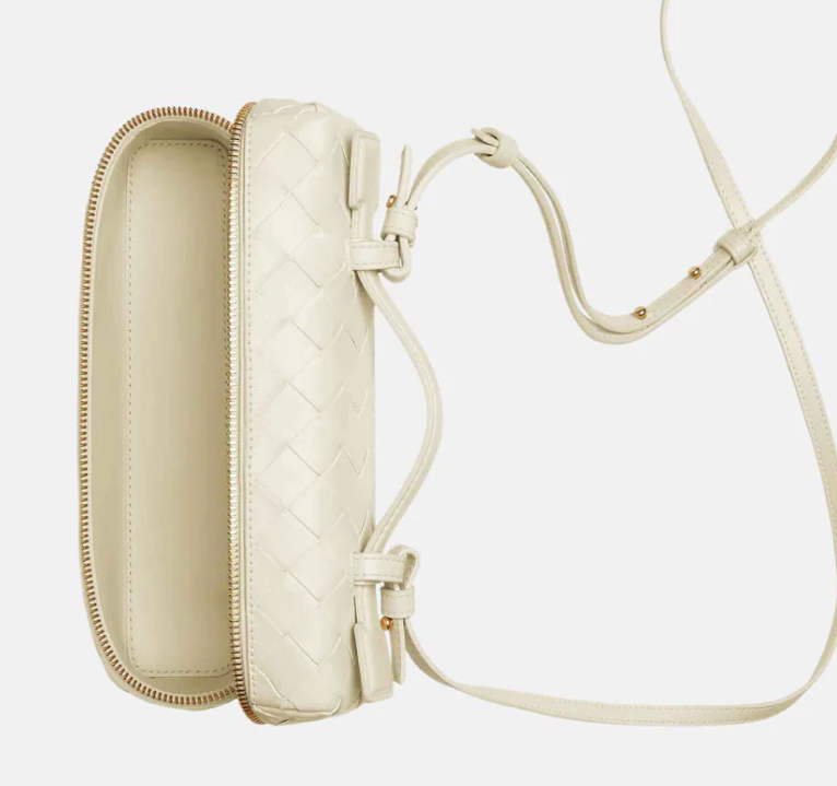 Bottega Veneta Bang Bang Intrecciato Vanity Case Sea Salt