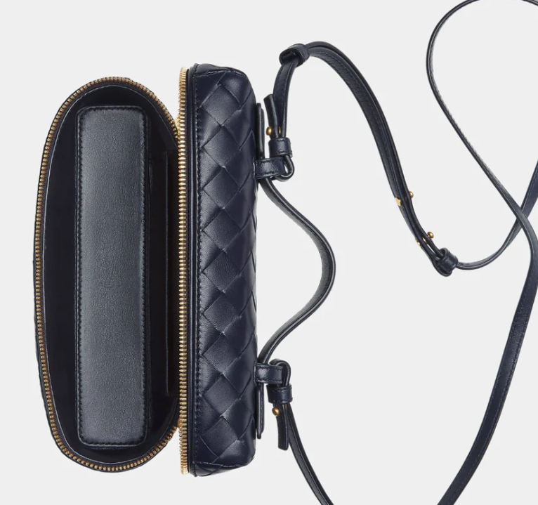 Bottega Veneta Bang Bang Intrecciato Vanity Case Nocturnal Navy