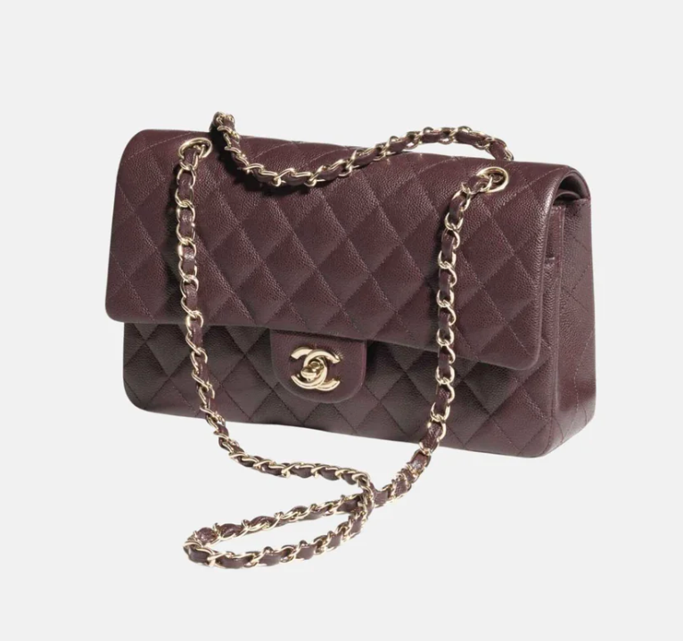 Chanel Classic 11.12 Burgundy Quilted Handbag