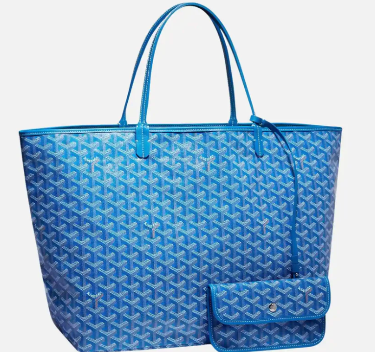 Goyard Saint Louis GM Tote Bag Sky Blue Goyardine