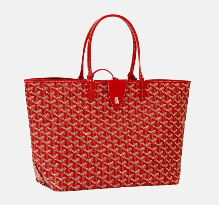 Goyard Saint Louis PM Tote Bag a Red Goyardine