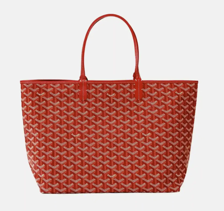 Goyard Saint Louis PM Tote Bag a Red Goyardine
