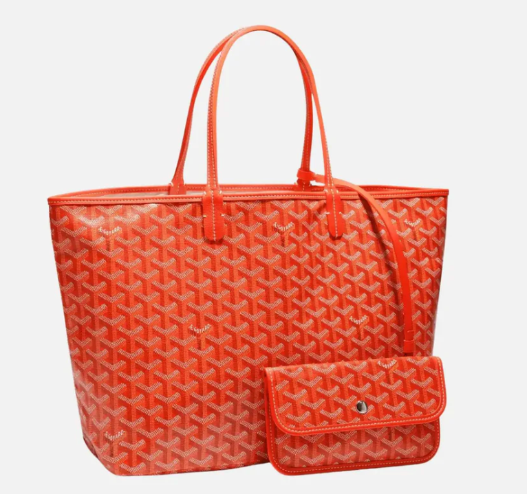 Goyard Saint Louis PM Tote Bag Orange Goyardine