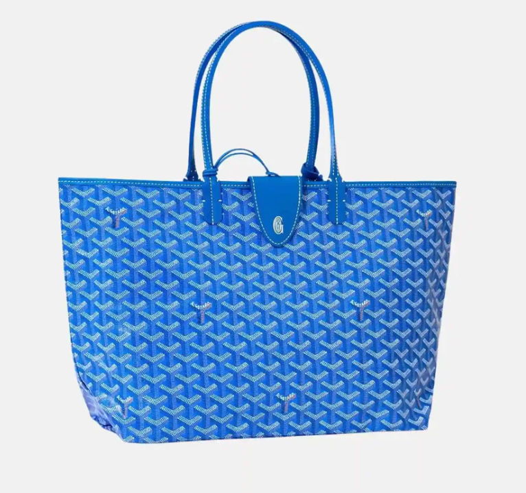 Goyard Saint Louis PM Tote Bag Sky Blue Goyardine