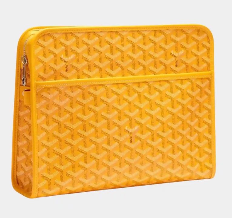 Goyard Jouvence GM Toiletry Bag Yellow Goyardine