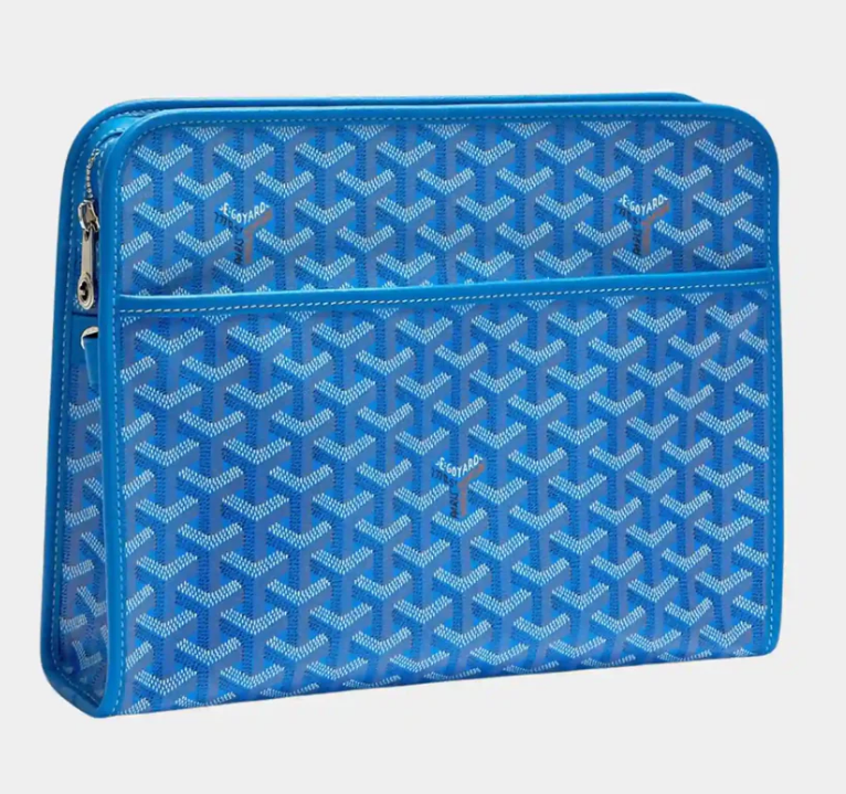 Goyard Jouvence GM Toiletry Bag Blue Goyardine