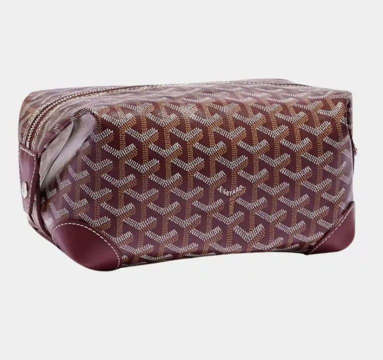 Goyard Bowling 25 Toiletry Bag Burgundy Goyardine