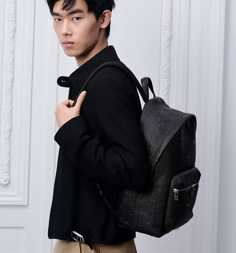 Dior Rider Zipped Backpack Black