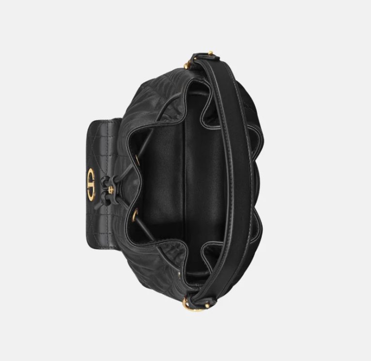 Black Dior Small Caro Bucket Bag