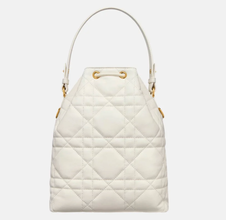 Latte Dior Small Caro Bucket Bag