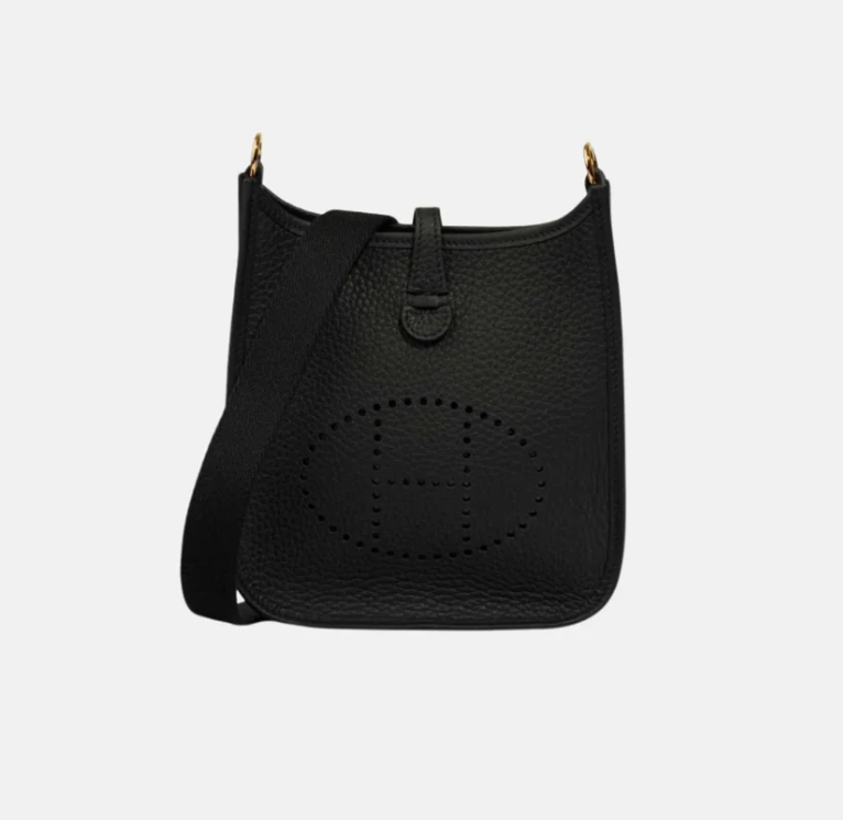 Hermès Evelyne 16 Noir Clemence GHW