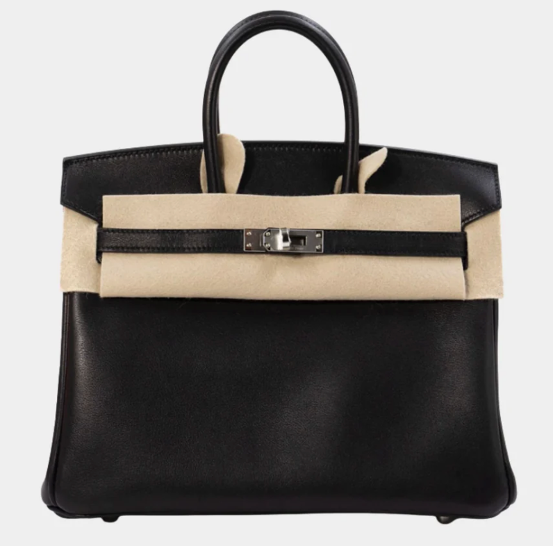 Hermès Birkin 25 Black Volupto Leather PHW