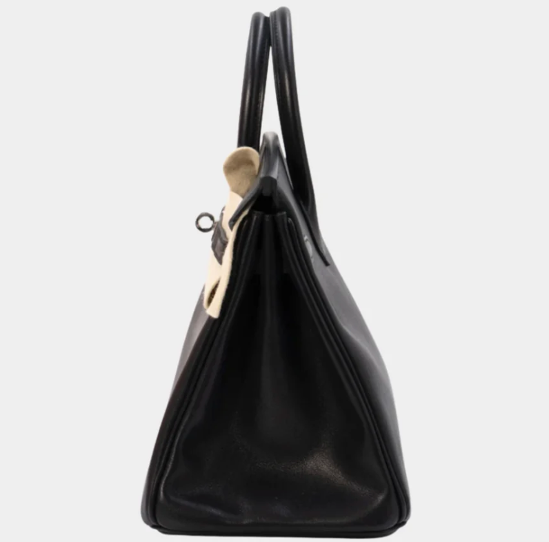 Hermès Birkin 25 Black Volupto Leather PHW