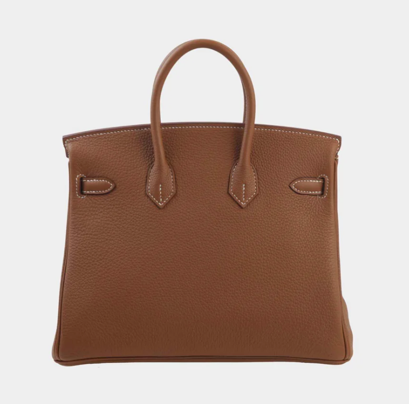 Hermès Birkin 25 Togo Gold & Gris Misty PHW