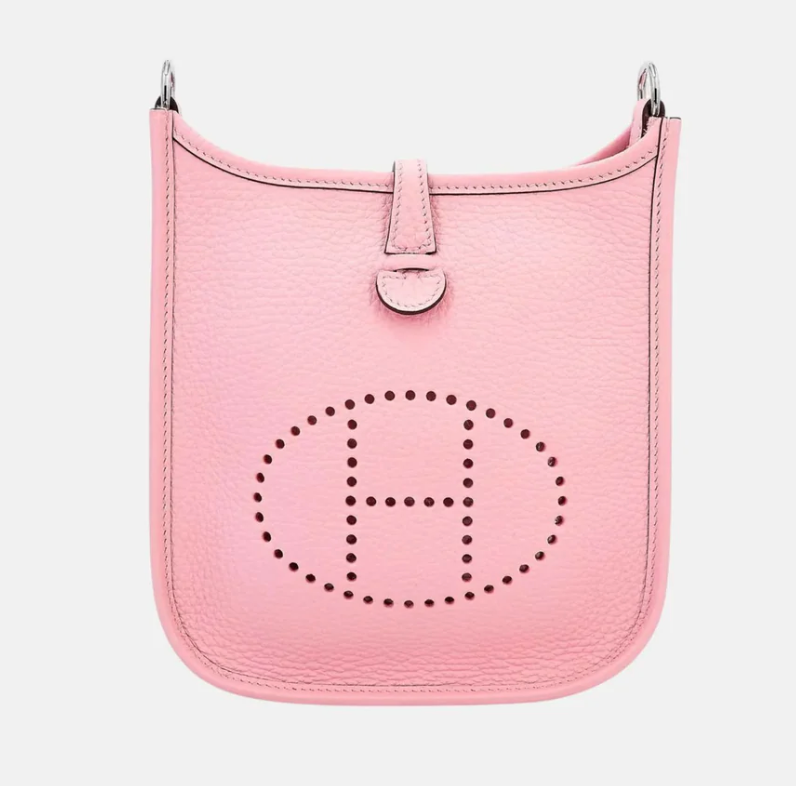 Hermès Mini Evelyne TPM Amazone 112 Clemence Rose Sakura PHW