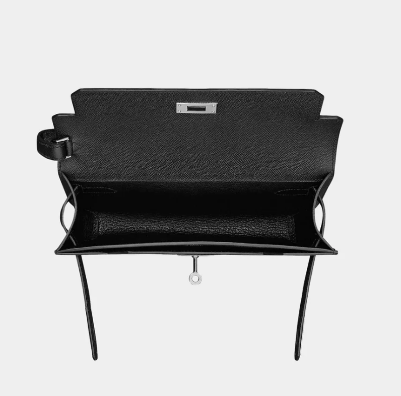 Hermès Kelly Depeches 25 Black PHW