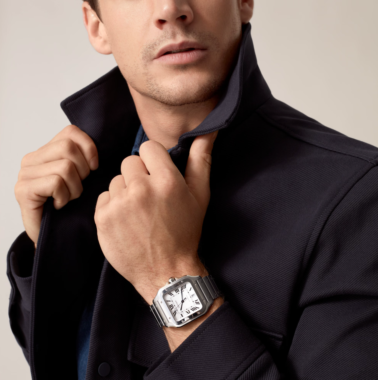 Cartier Santos de Cartier Large Automatic Watch 39.8mm Steel