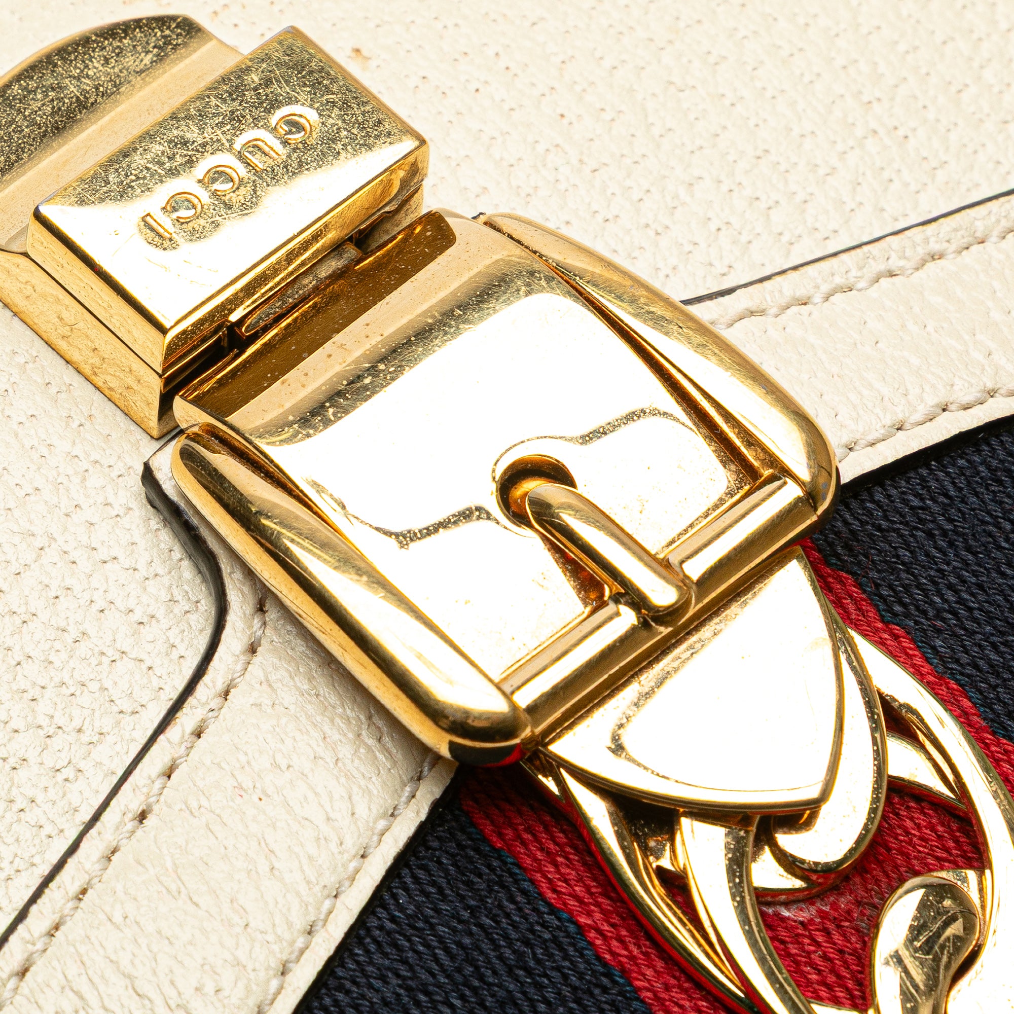 Gucci Small Leather Bee Star Sylvie Satchel