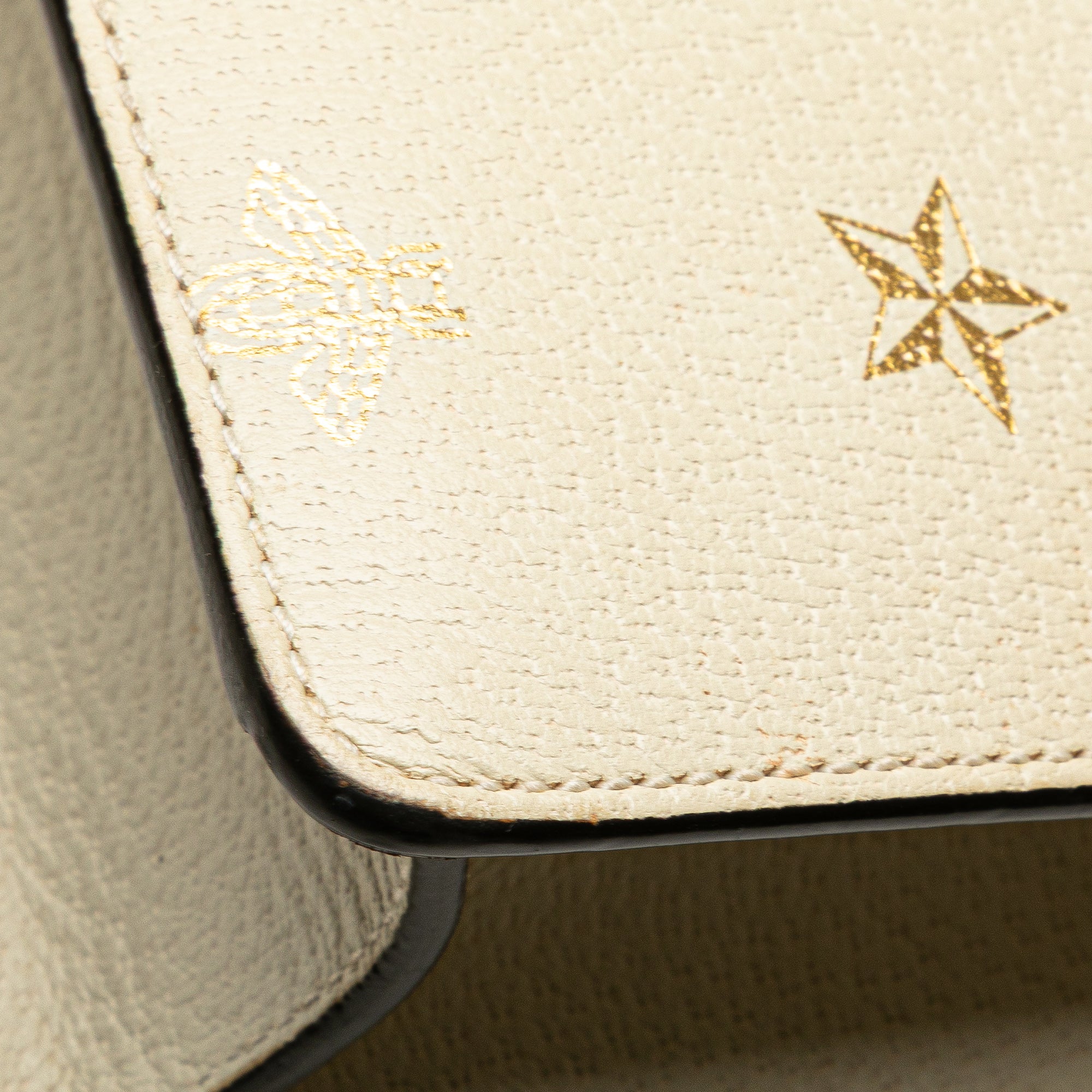 Gucci Small Leather Bee Star Sylvie Satchel