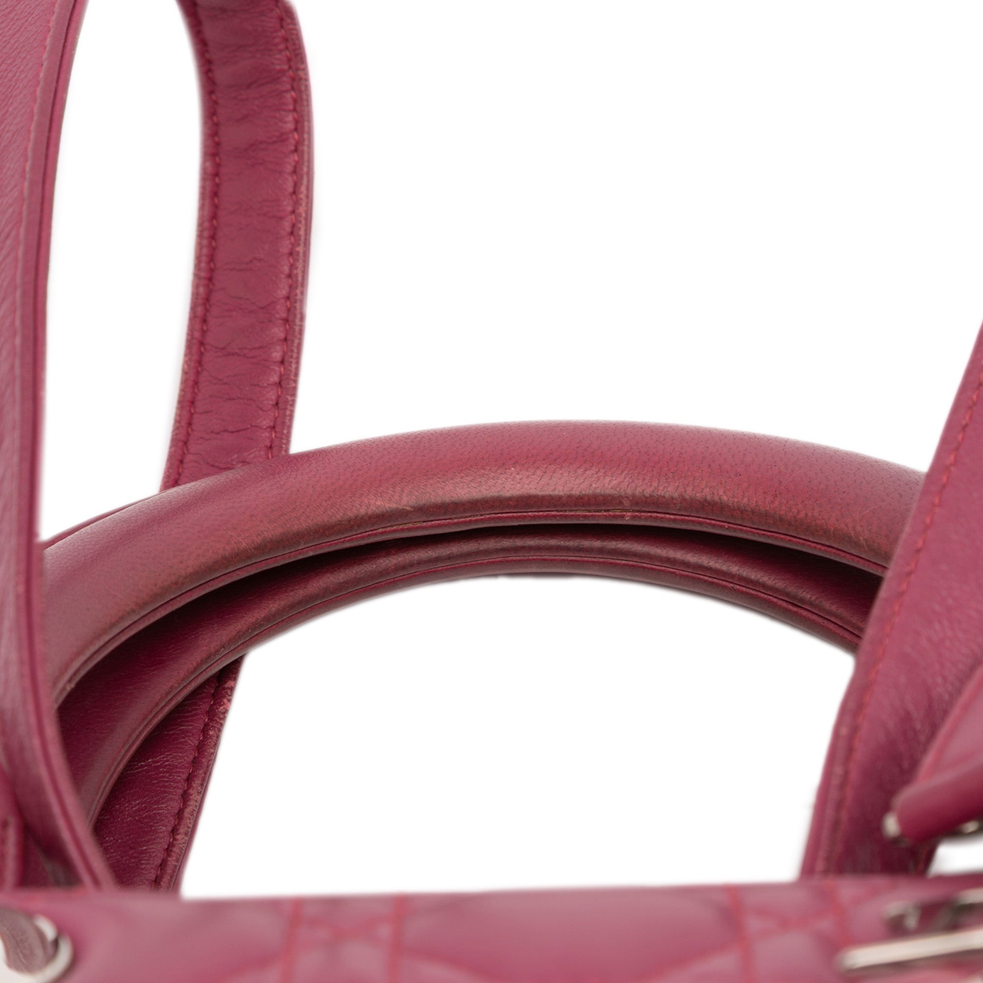 Dior Medium Lambskin Cannage Lady Dior