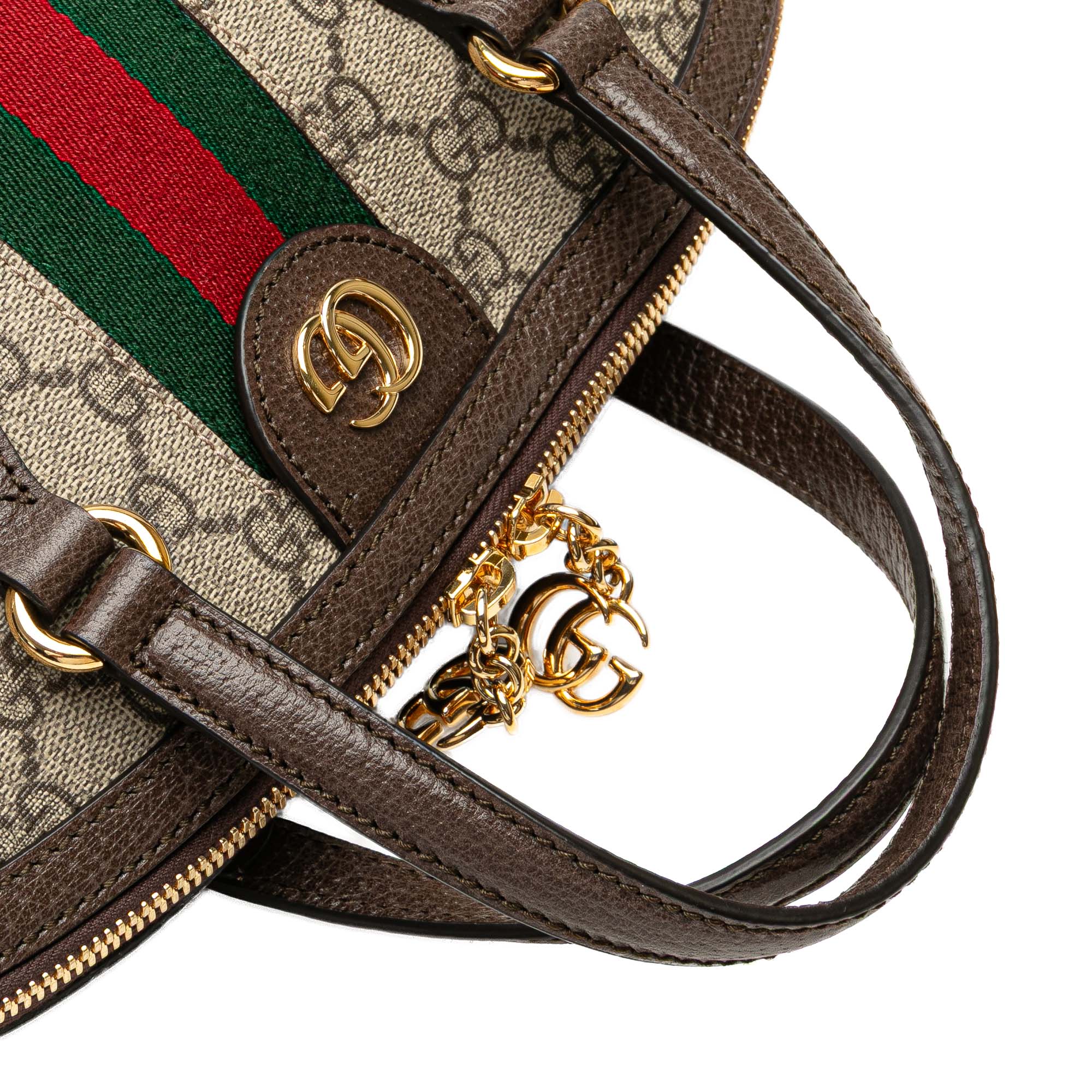 Gucci Medium GG Supreme Ophidia Web Satchel