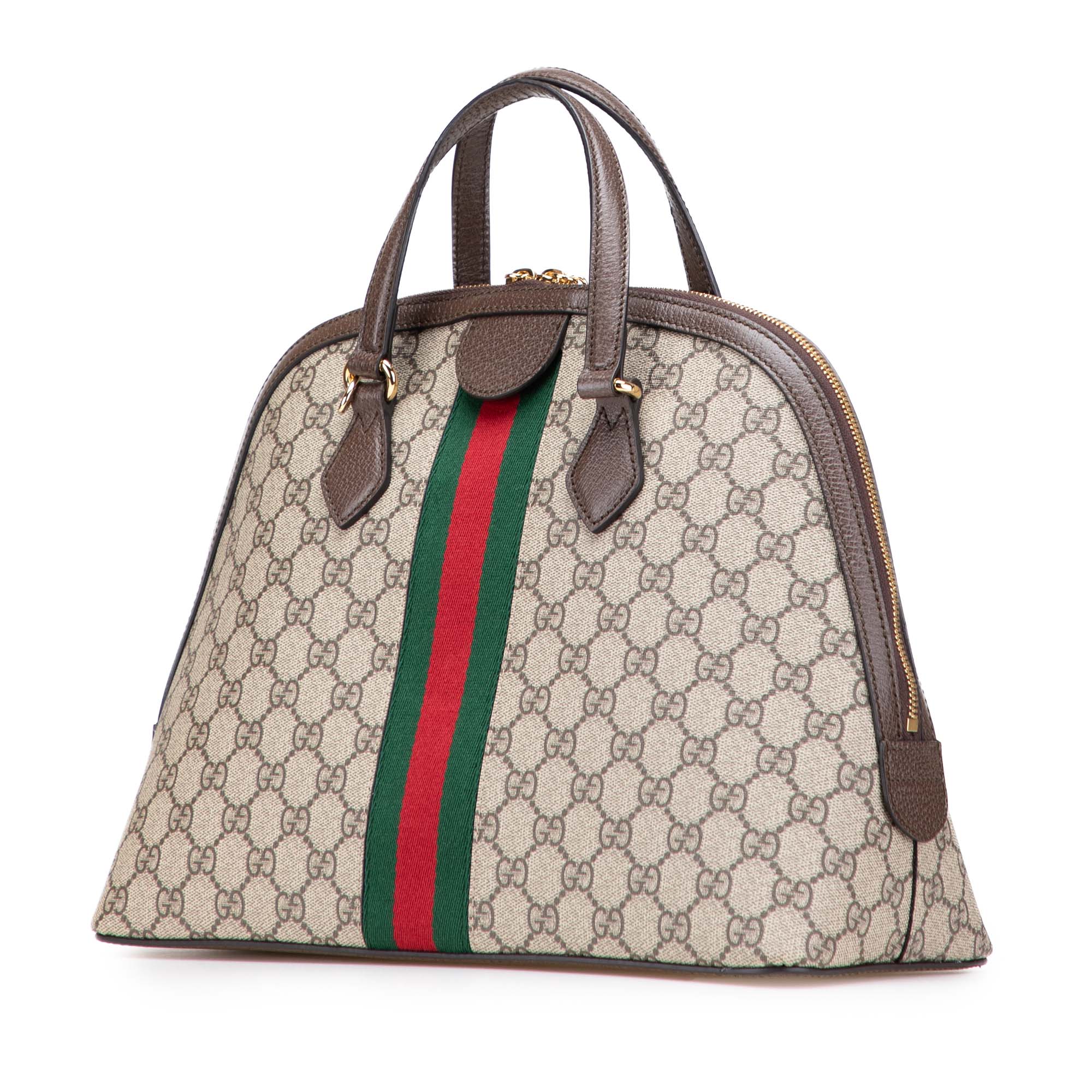 Gucci Medium GG Supreme Ophidia Web Satchel