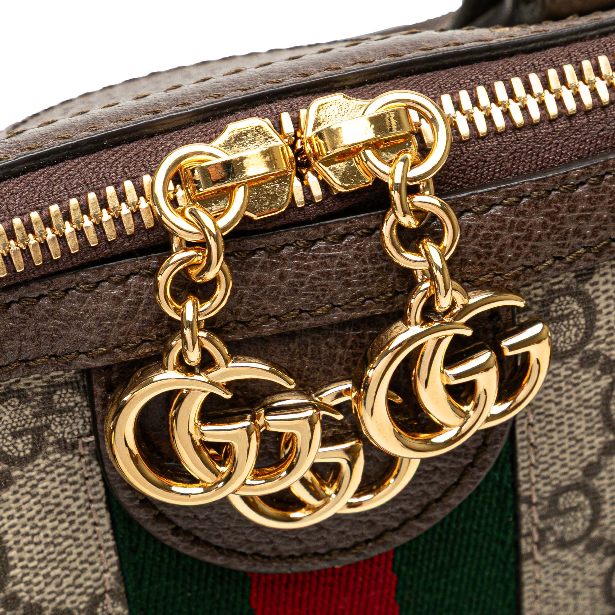 Gucci Medium GG Supreme Ophidia Web Satchel