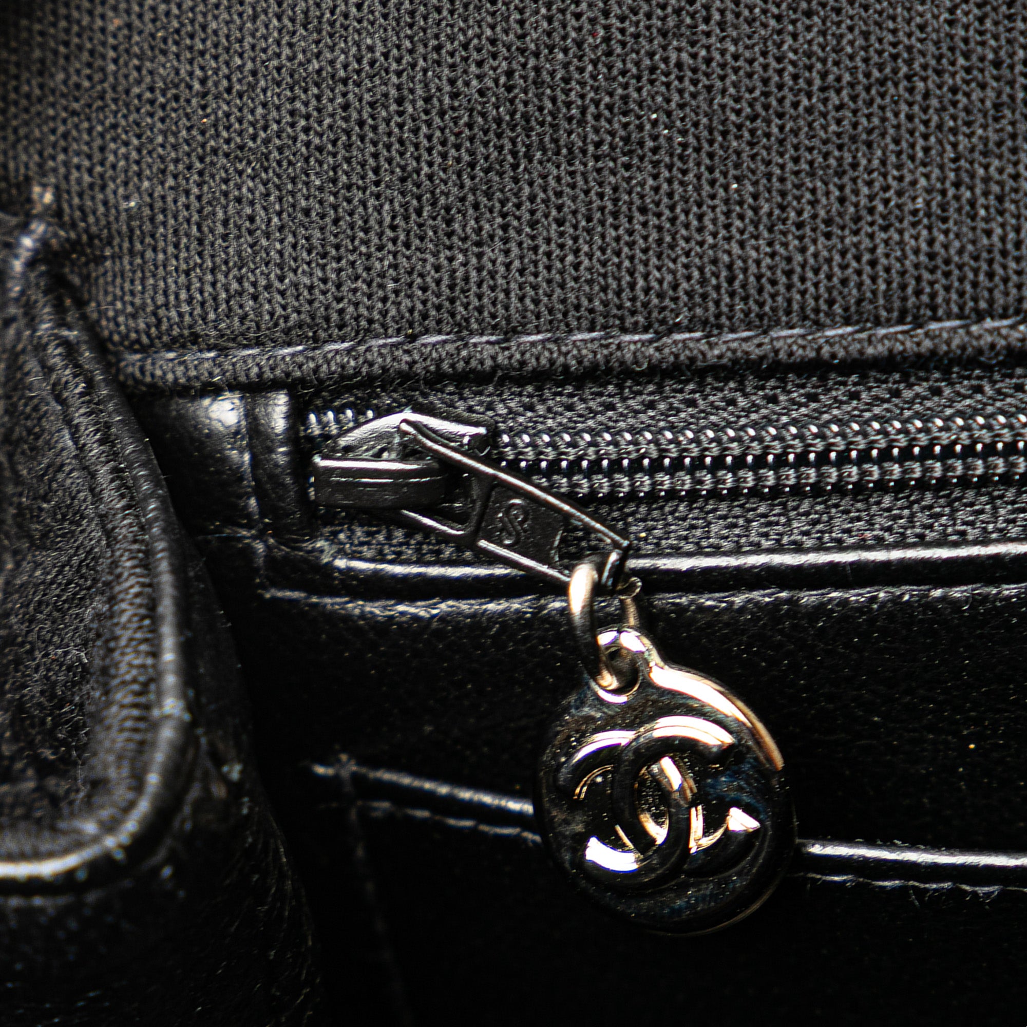 Chanel CC Quilted Jersey Kelly Top Handle Bag