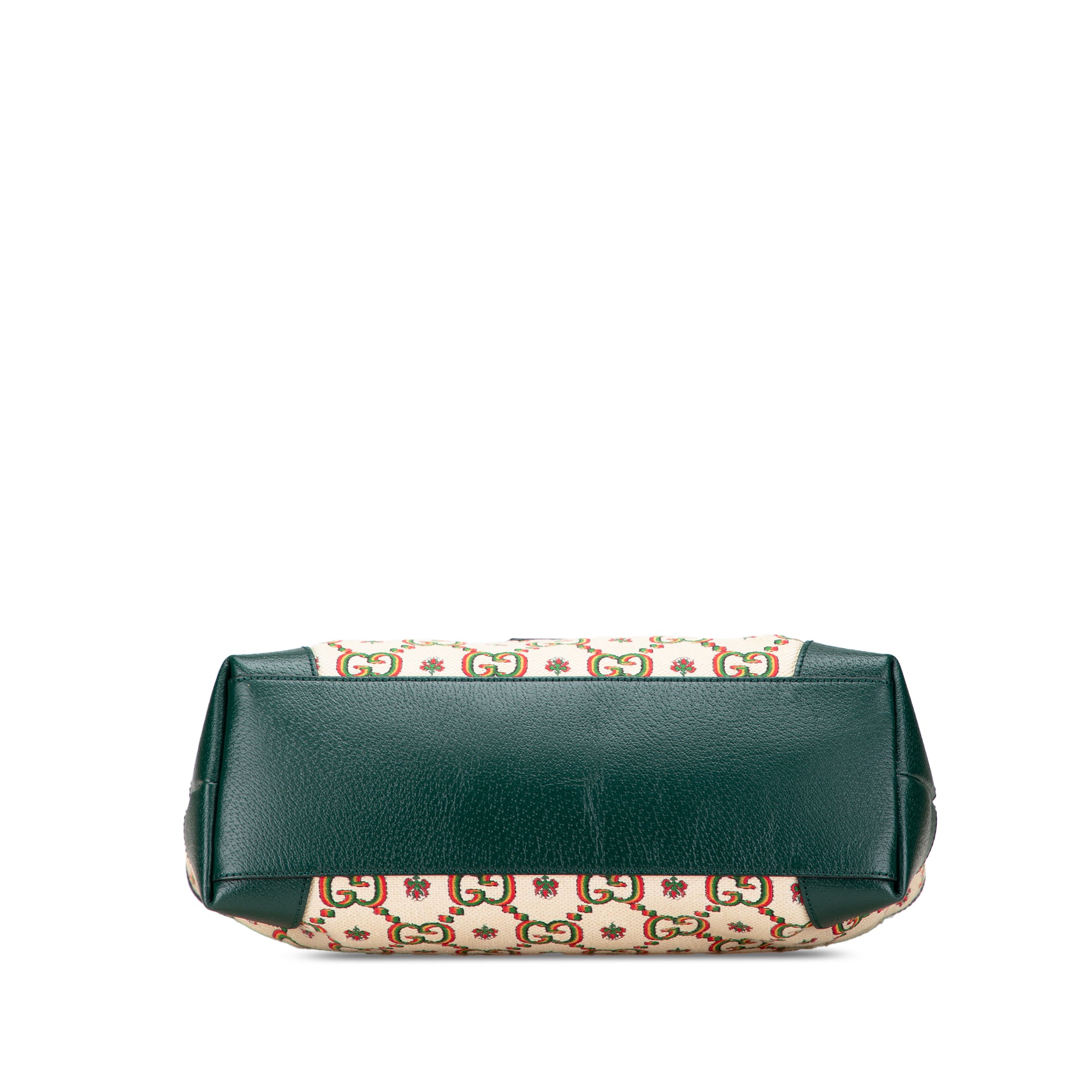 Gucci 100th Anniversary Medium GG Canvas Embroidered Flower Ophidia Tote