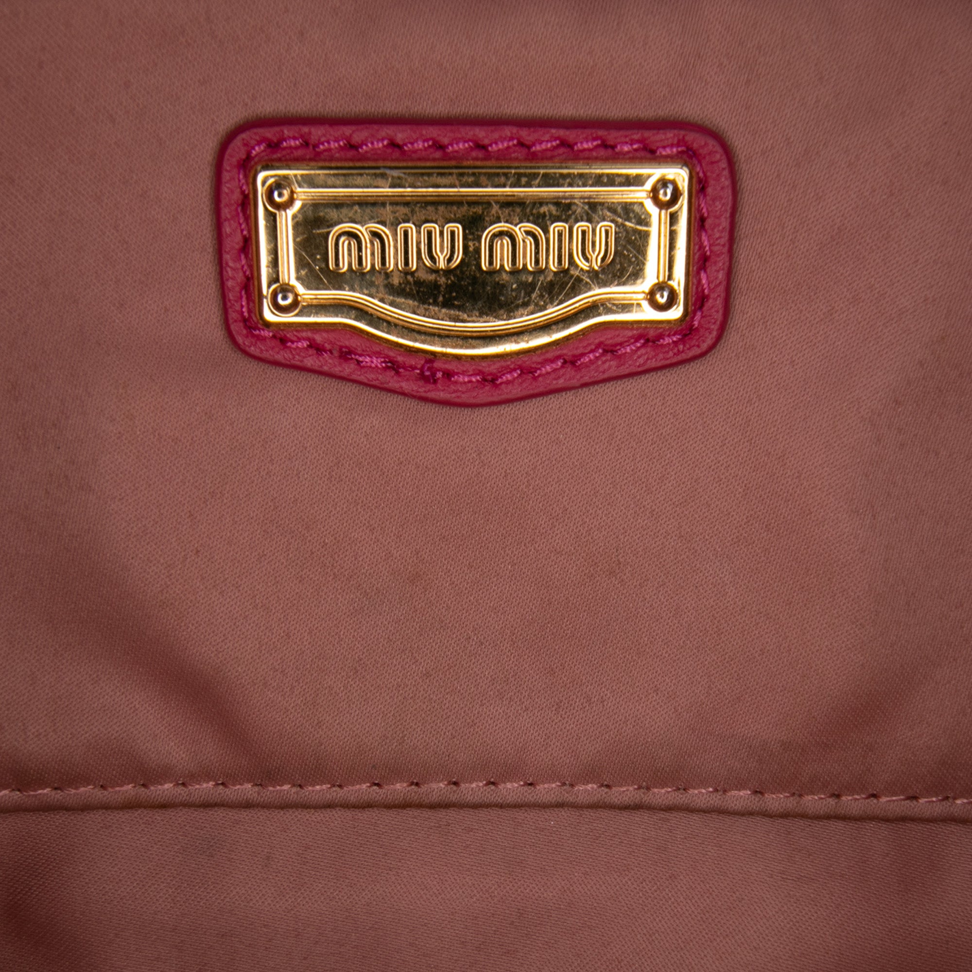 Miu Miu Matelasse Nappa Satchel