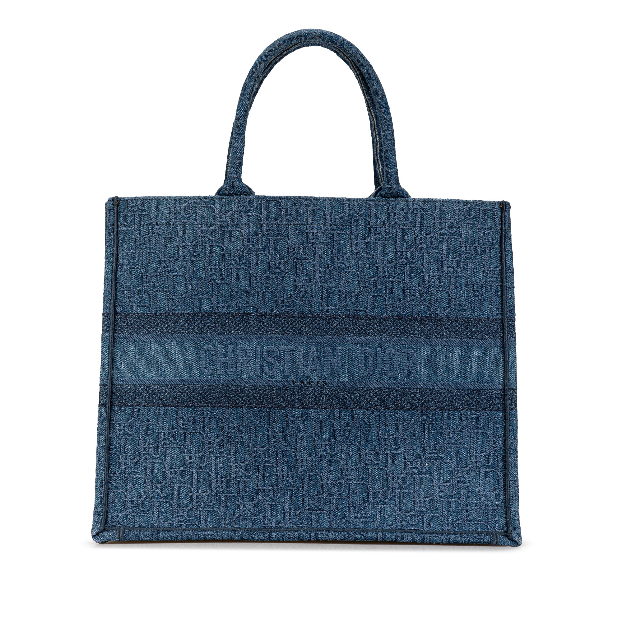 Dior Large Oblique Denim Book Tote