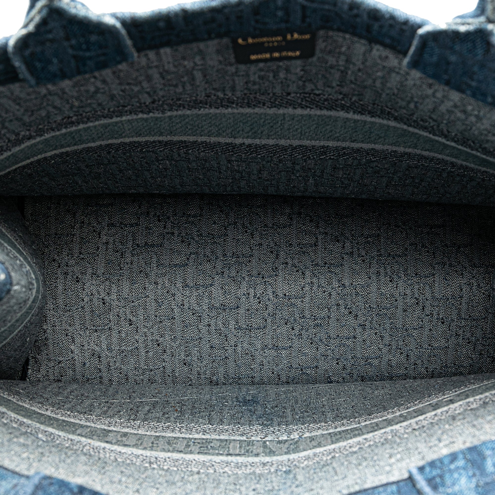 Dior Large Oblique Denim Book Tote