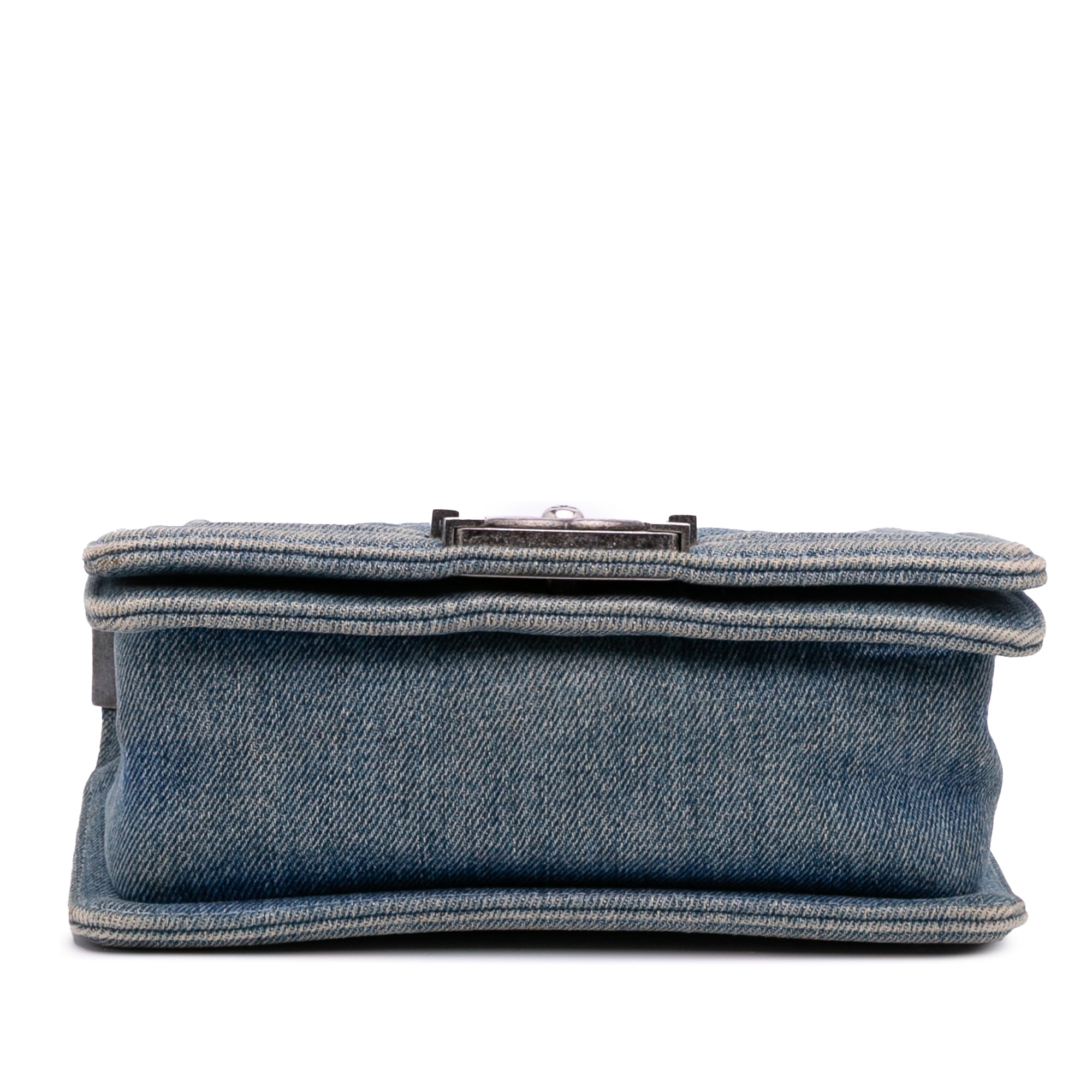 Chanel Small Quilted Denim Boy Flap
