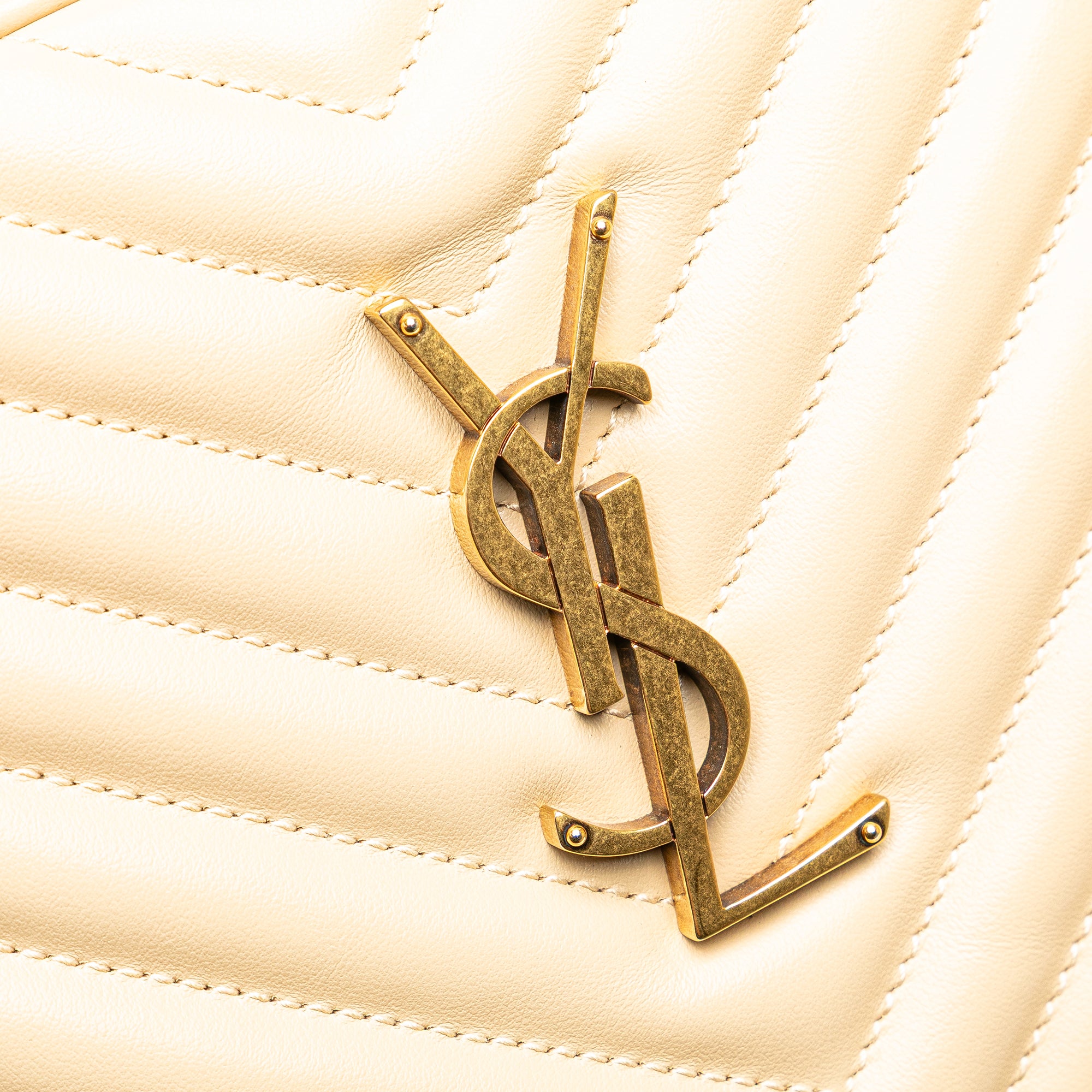 Saint Laurent Quilted Leather Lou Camera Bag