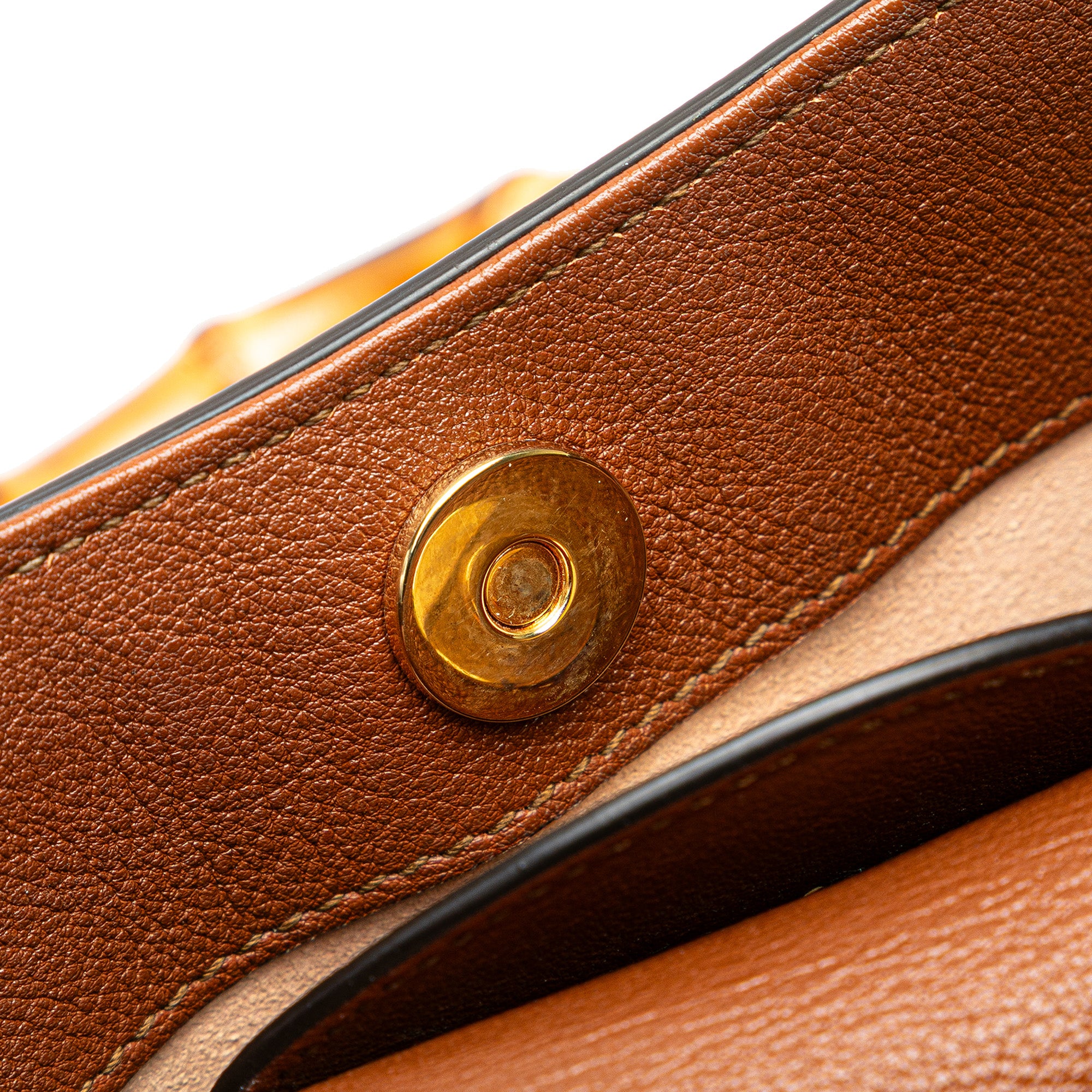 Gucci Small Leather Bamboo Diana Satchel
