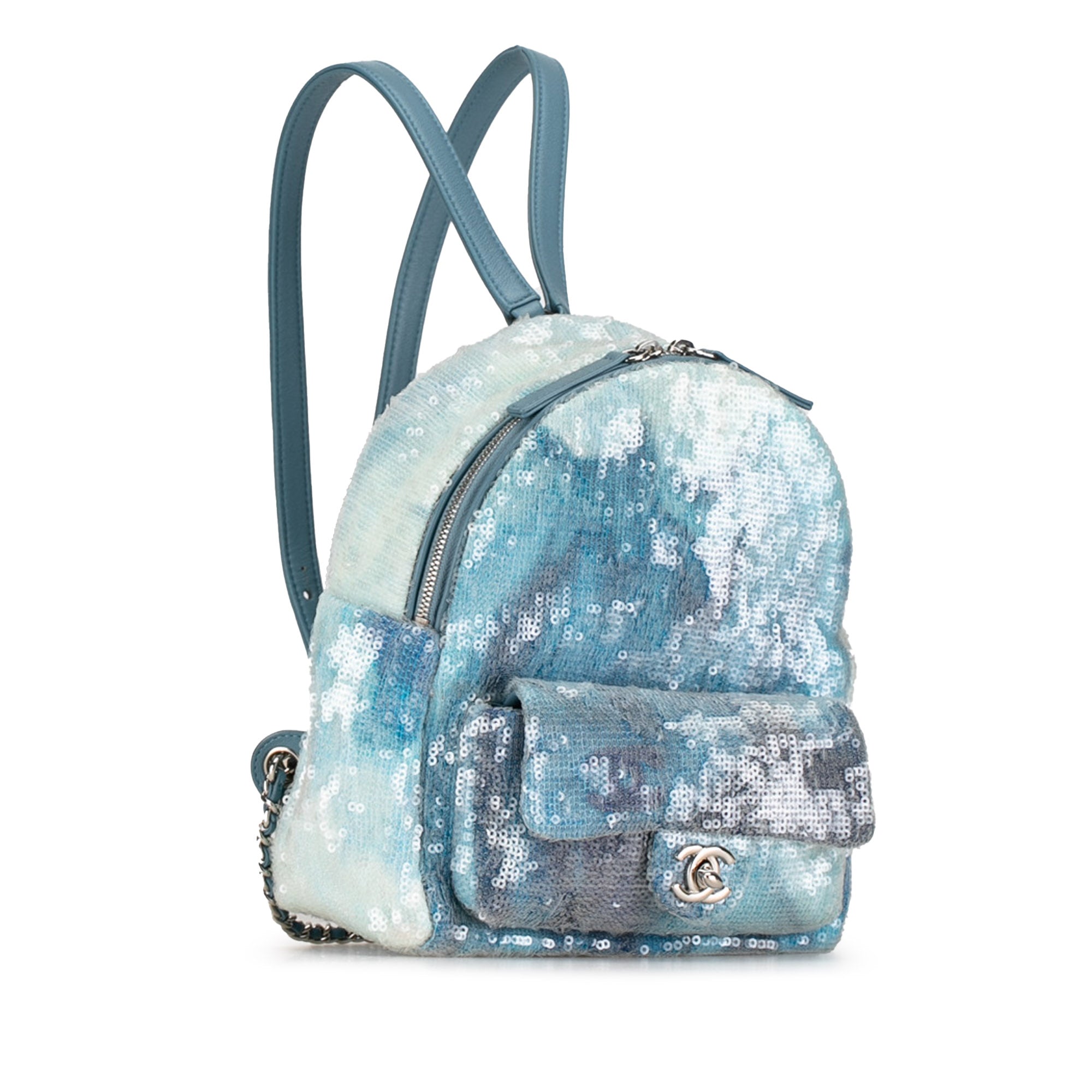Chanel Mini Sequins and Lambskin Waterfall Backpack