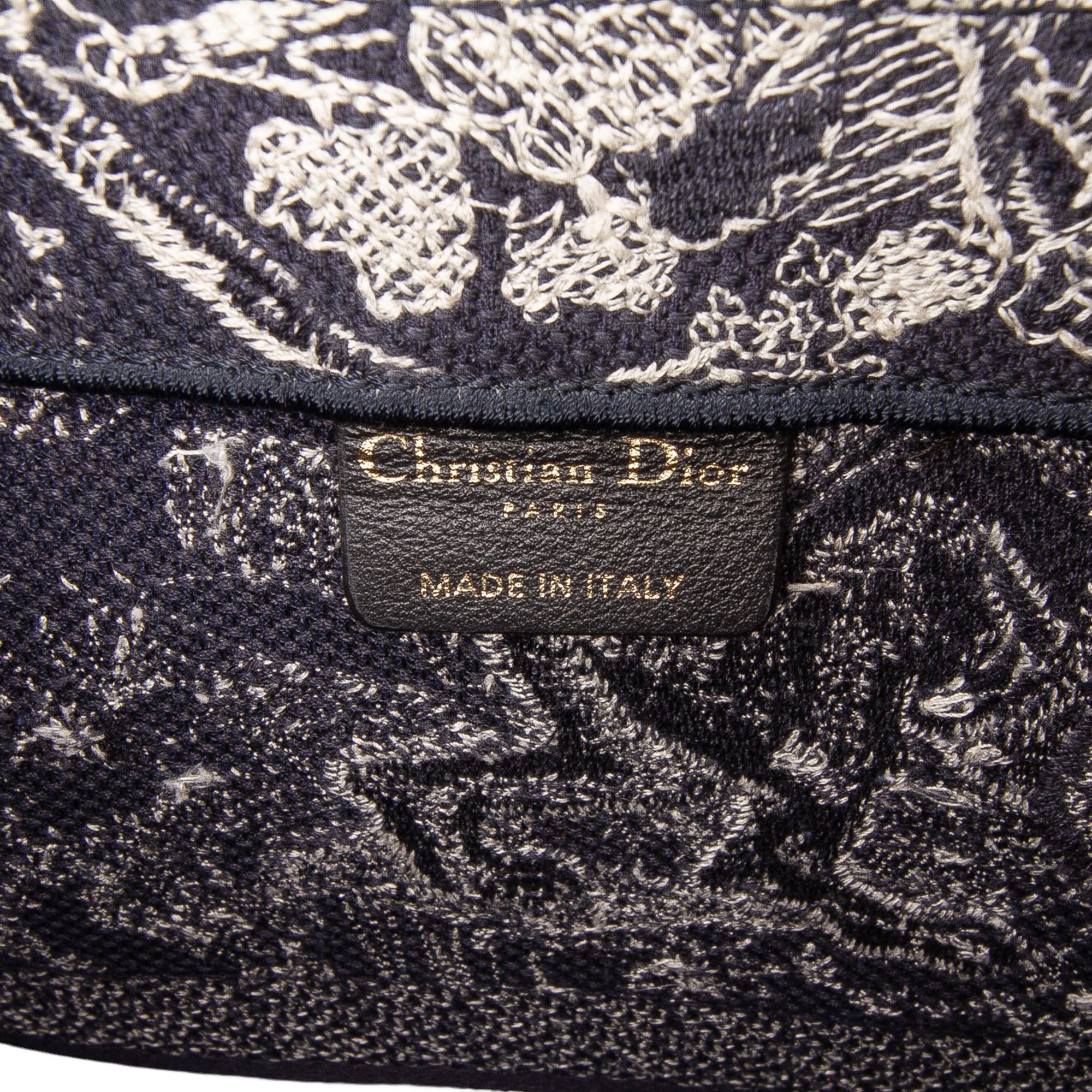Dior Large Canvas Toile de Jouy Reverse Embroidered Book Tote